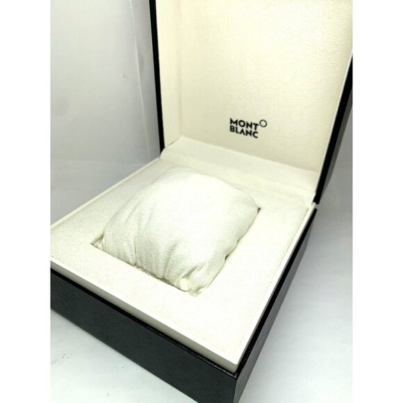 Montblanc Watch Box Presentation Black White Cardboard Display Gift Empty - Picture 3 of 10